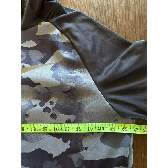 Nike Blue Camo Dri-Fit Pullover Standard Fit Hoodie Size L - Picture 5 of 9